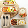 100% Biodegradable Packing Food Boxes Bagasse Salad Box Compostable Microwave Safe Sugarcane Take Out Food Containers