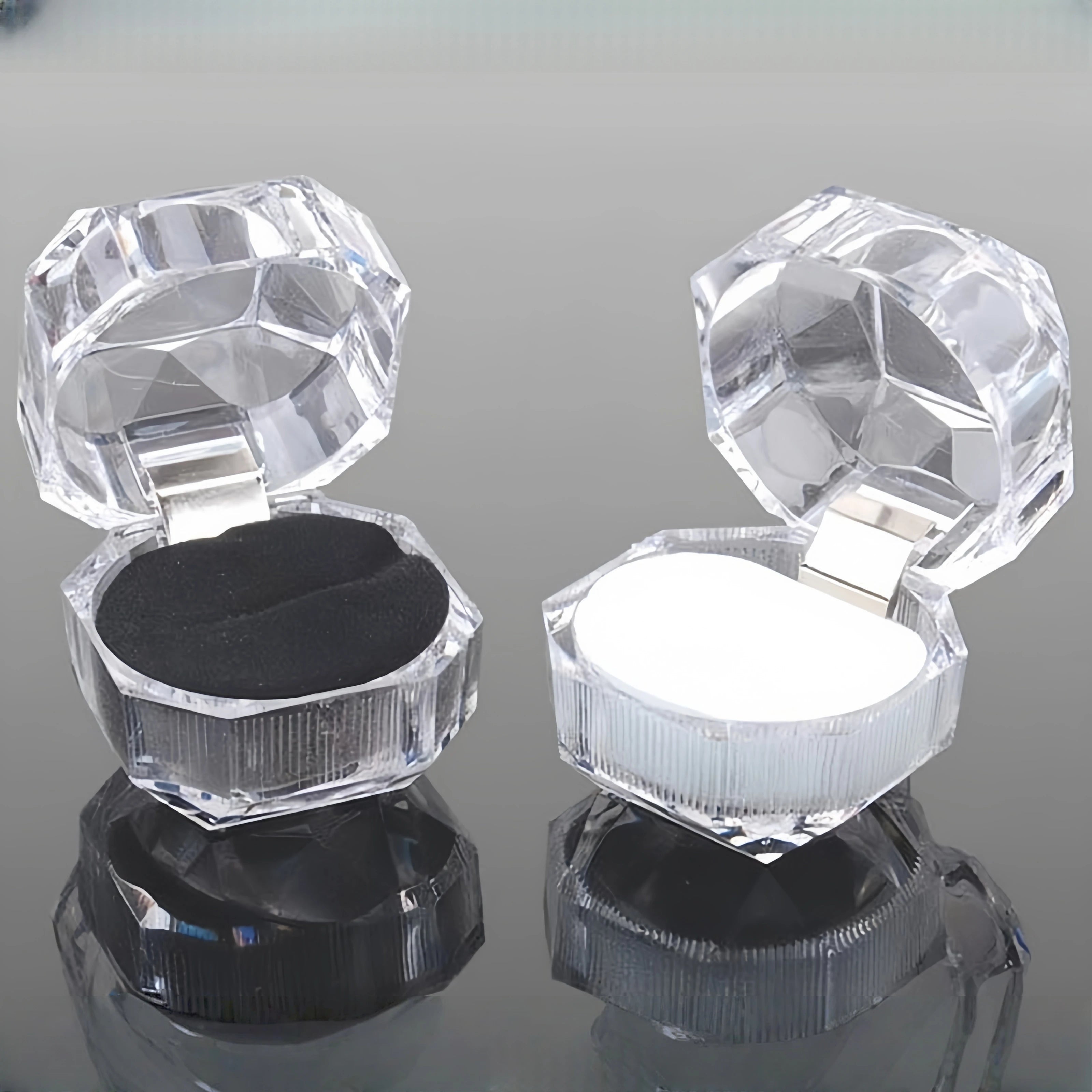 Rounded Ring Box Jewelry Box Ring Stud Badge Storage Box Ring Jewelry Organizer Organizador Storage Box