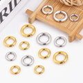 316 Stainless Steel Spring Ring Buckle Non-Fading Bead Caps for DIY Necklace & Bracelet Jewelry Components