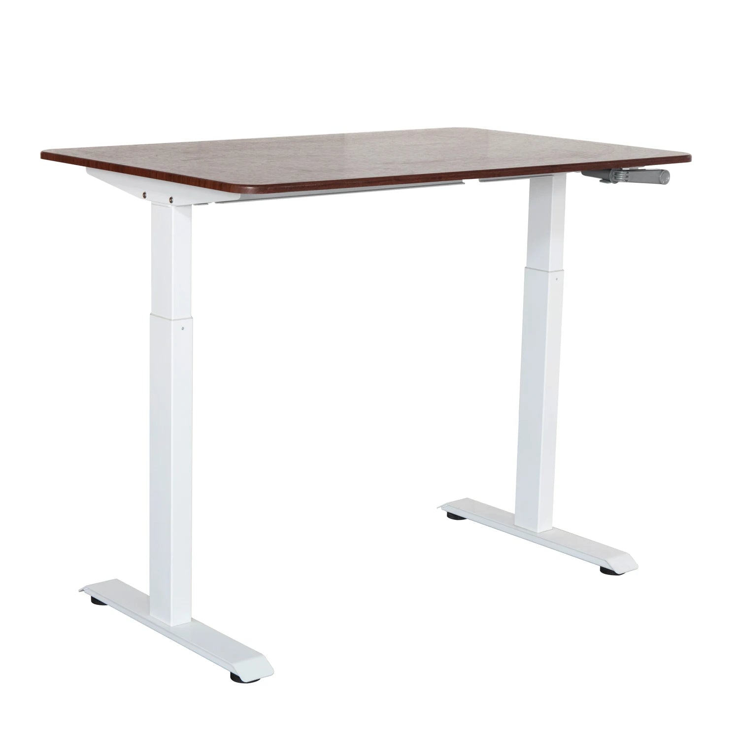 Ada Folding Manual Height Adjustable Sit to Stand Standing Desk With Adjustable Beam