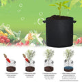 Nonwoven Felt Fabric Grow Bag for Nursery Plants Outdoor Gardening-Handle for Growing Vegetables Flowers Vegetables