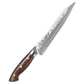 XINZUO New Kitchen Carving Knife Custom Damascus Steel Micarta Handle Slicing Knives