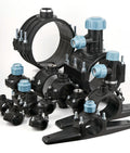 IRRIPLAST ISO17885 HDPE PE Pipe Compression Fittings Double Male  for Water Supply and Irrigation Plastic HDPE PP Clamp Saddle