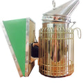 Green American Style Bee Smoker Beekeeping Tool Stainless Steel M Size Bee Smoker Beekeeper Tool