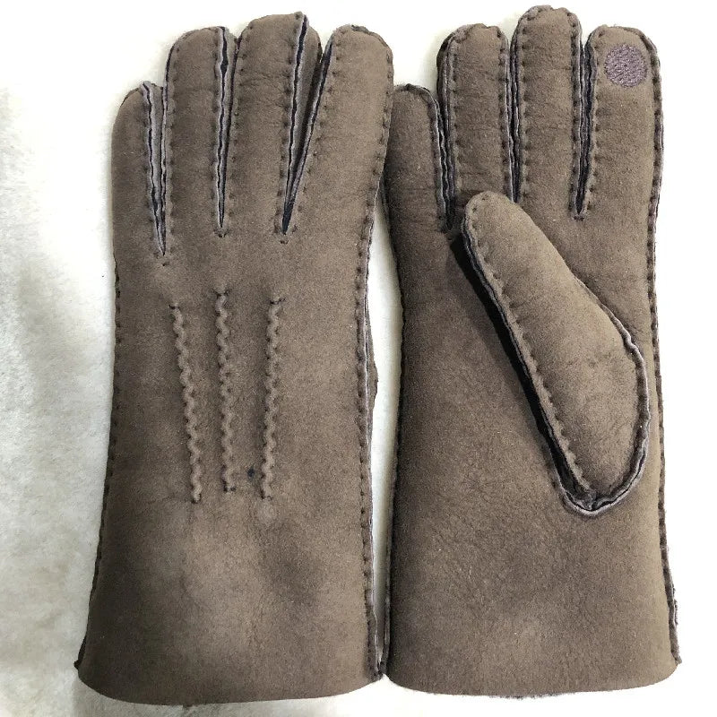 Sample Support 2026 Hot Sale Factory Direct Touch Screen Sheepskin Gloves