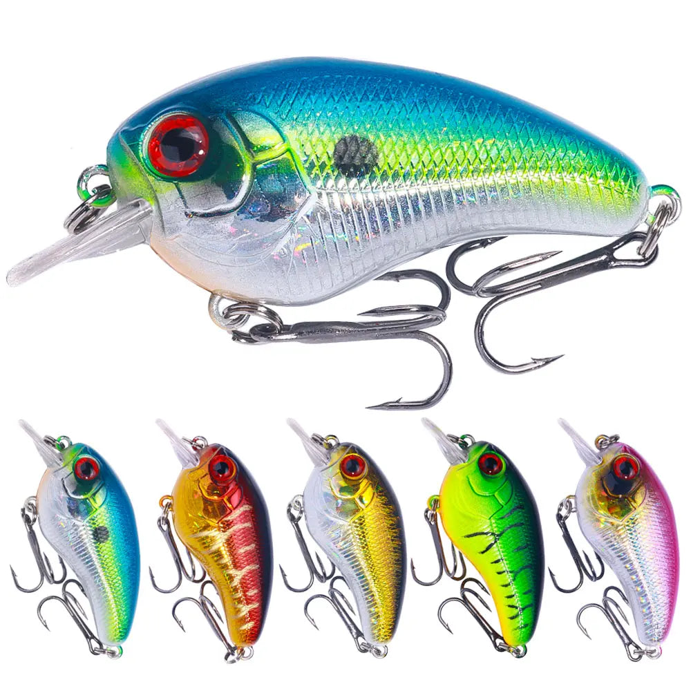 Wholesale CB072 6.5cm 10g Artificial Hard Plastic Crank Baits Fishing Lures for Bass
