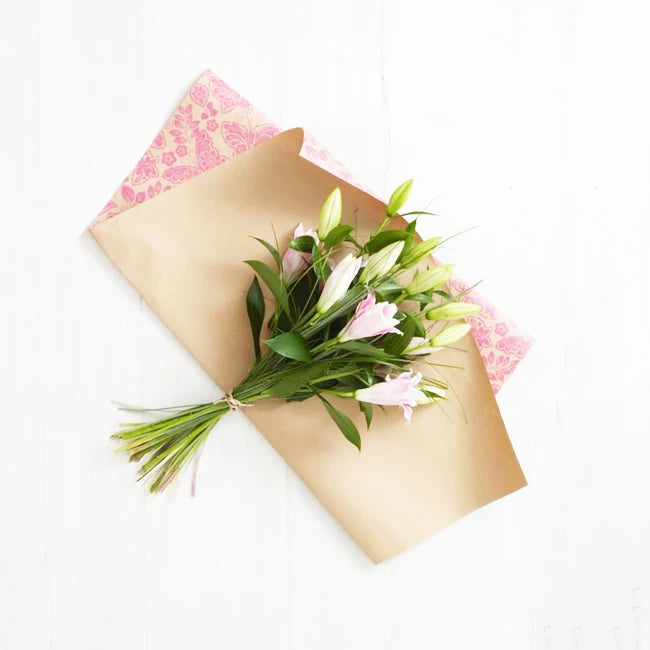 Craft Packaging Gift Tissue Kraft Paper Wrap Rolls Waterproof Flower Bouquet Wrapping Paper Premium Tissue Kraft for Packaging