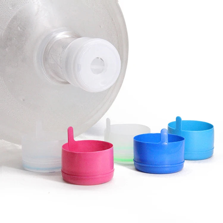Hot Sale Custom Label 5 Gallon Water Bottle Lids 55mm Rubber Ring Plastic End Caps for Pure Water