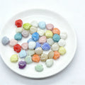 Wholesale Clay Shell Ceramic Loose Beads Blue Red Porcelain Beading for DIY Handmade Jewelry Bracelet Necklace Beading Findings