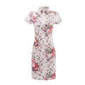 Wholesale Short Skirt Chinese Style Slim Retro Daily Big Size Mother Women's Dress New Improved Cheongsam