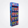 Custom CMYK Printed Cardboard Hook Stand Display for Retail Store Slipper Flip Flops Hanger Display