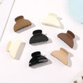 QIYUE Half Round Solid Color Hair Claw Clip Strong Springs Simple Style Hair Claw Clamp