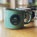 2026 China OEM/ODM 15oz Sublimation Personalized Design Coffee Mugs Campfire Ceramic Imitated Marble Speckled Beer Mugs