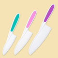 Safe Kids Cooking Plastic Chef Knives with Serrated Edges Nylon Kitchen Toddler Knives Crinkle Cutter