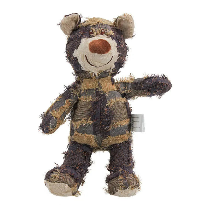 Customized pet Products Plush Sound Animal Bear Dog Toy Bite-resistant Chew Pet Dog Toys
