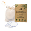 3.15"  Round Eco-friendly Bamboo Makeup Pads Chemical Free Soft Reusable Facial Cleansing Pads With Scrub