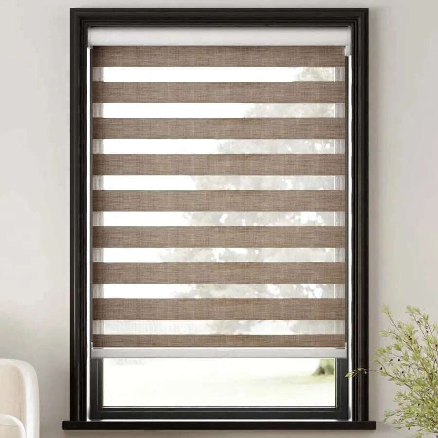 Roller Shades Curtain Cassettes R C 2021 Wholesale Electric Motorized Track Outdoor Built-In Plain Zebra Blinds Polyester