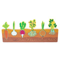 Custom Children's Wooden Vegetable Orchard Scene 3D Puzzle Montessori Educational Matching Toys for Kids