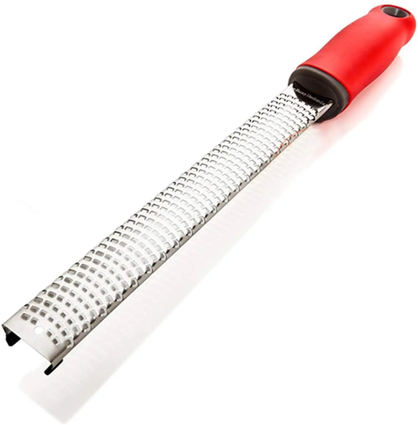 Stainless Steel Zester Grater-Cheese-Lemon-Ginger Potato Zester with Plastic Long Ergonomic Handle
