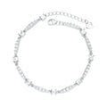 925 Sterling Silver Filled Bracelet Jewelry for Women Gemstone Chain Bracelet with Rhodium Plated
