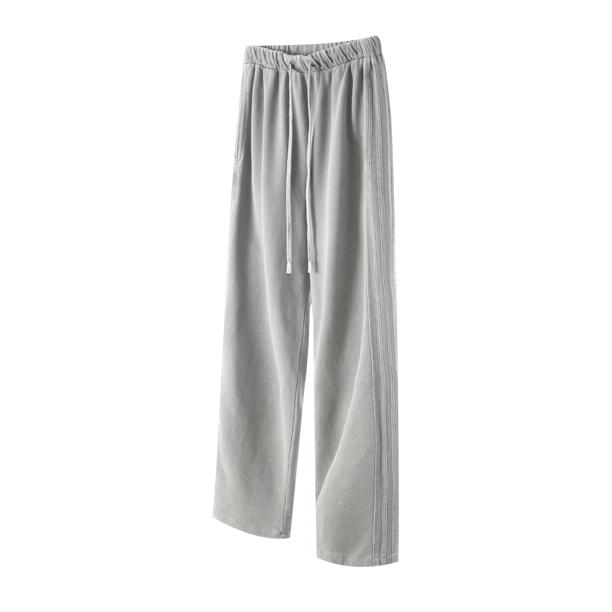 2023 Quality Wide Leg Sweatpants Wholesale French Terry Sweatpants Plain Color Custom 450 Gsm Puff Print Sweatpants