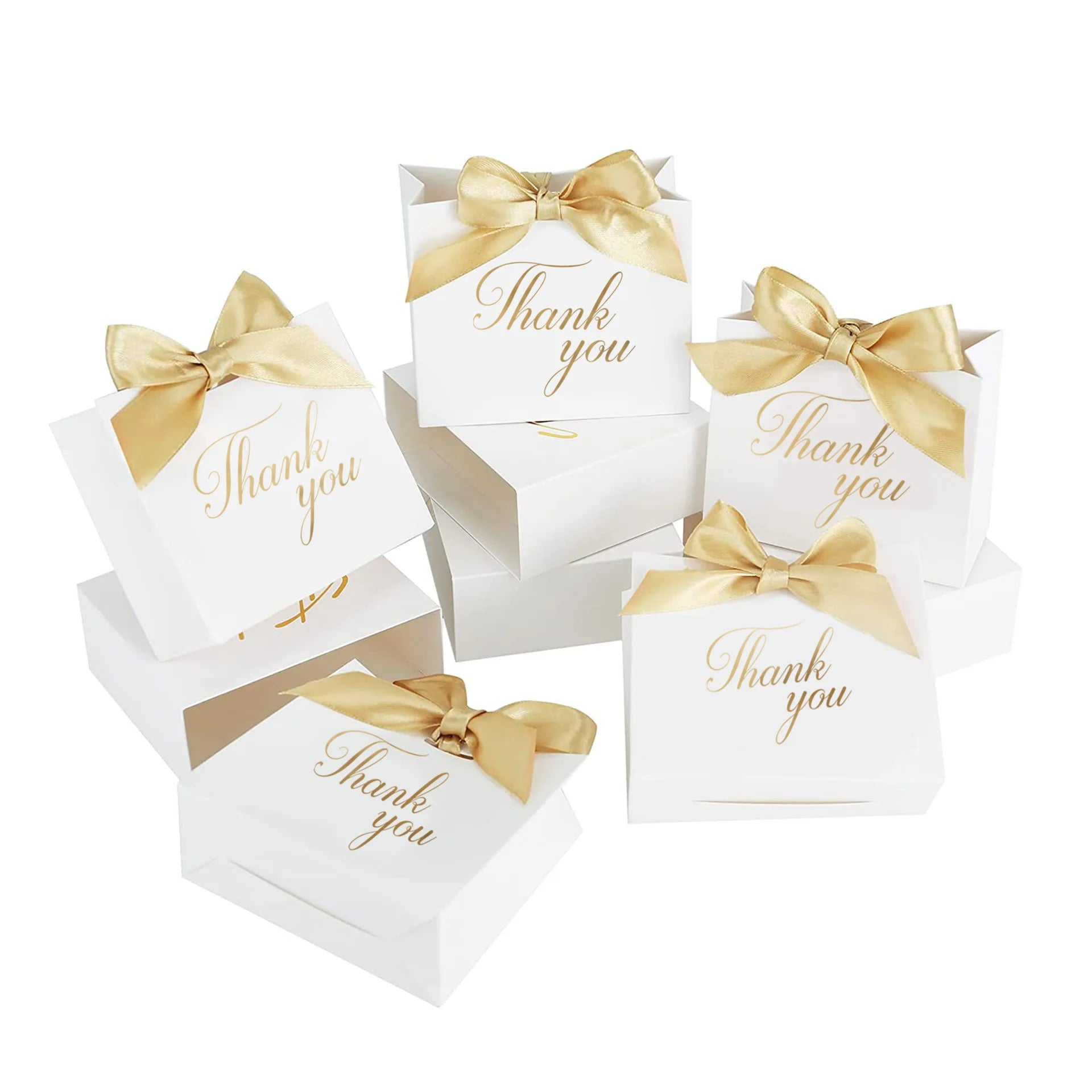 Upscale Black & White Kraft Paper Gift Box for Weddings Candies Birthday Parties-Party Favor Packaging