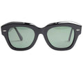 New Stylish Men Women's Acetate Sunglasses Frame Pilot Sunglasses Green Lens Eye Wear
