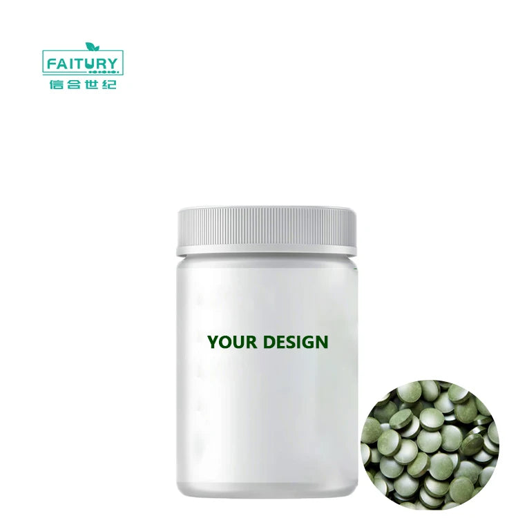 Faitury Supply Private Label Raw Spirulina Supplements 90 Tablets 250mg Spirulina Tablets Organic