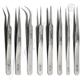Eyelash Manufacturer Curved Private Label False Strip Volume Round Tip Fashion Lash Applicator Tweezer