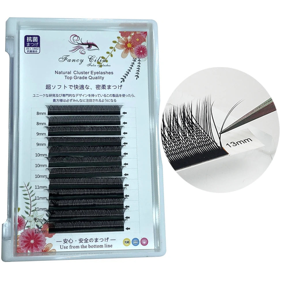 Lash Tech Supplies Must Haves Yy Shape Y Shape Eyelash Lash Extension Black Hand Made Natural 8mm to 14mm and Mix Size 10 Pcs MegaBDM