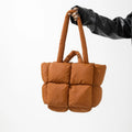 Customizable logo Quilted Tote Bags Puffer Shoulder Purses Bubble Bag Quilted Tote Bags