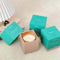 Luxury Custom logo Black Packaging Empty Candle Paper Set Boxes Gold Candle in Gift Box