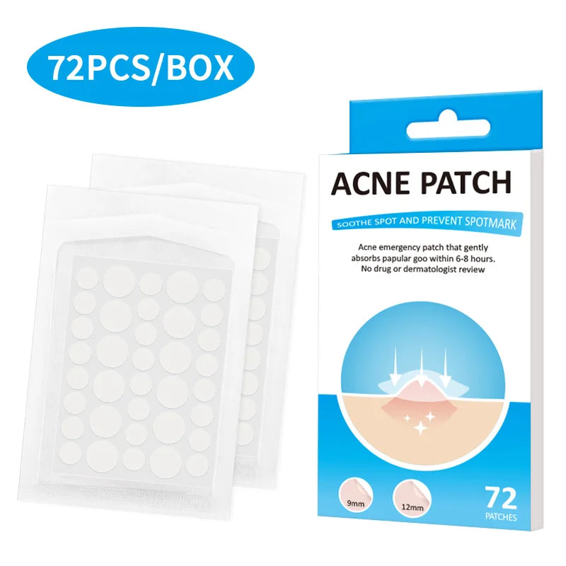 Private Label 36/72 Hydrocolloid Acne Patch Blemish Spot Patch for Clearing Pimples Customizable Pimple Patch