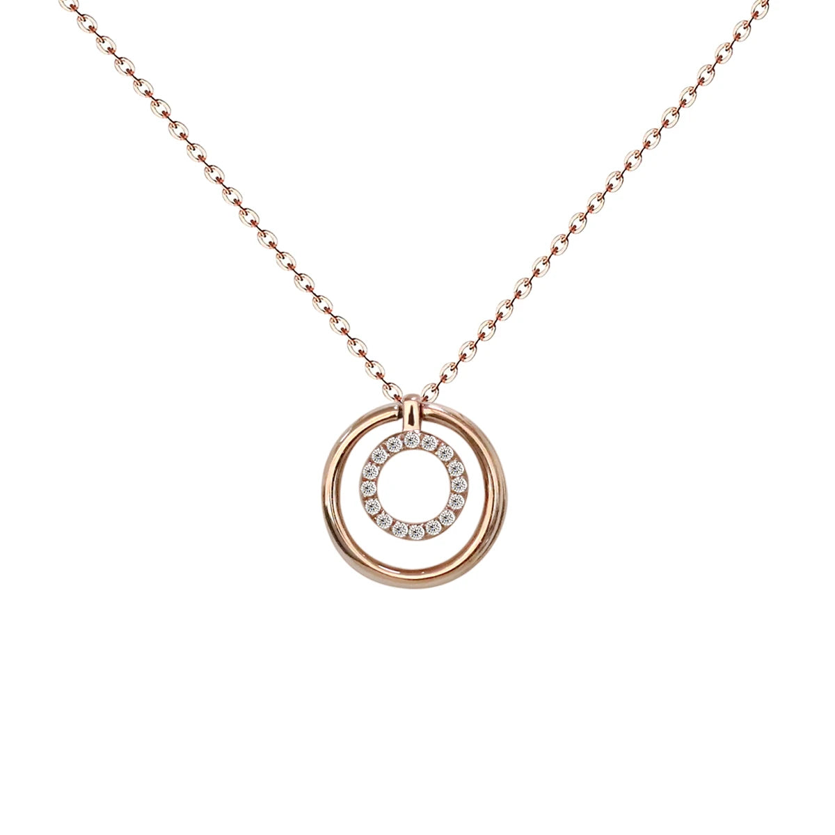 Nature Diamond Necklace 18k Real Yellow Gold Women Gift Fine Jewelry Necklace Wholesale Popular Design