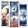 25*75CM Anime One Pcs Wall Art Painting One Pieces Gear 5 Luffy Poster