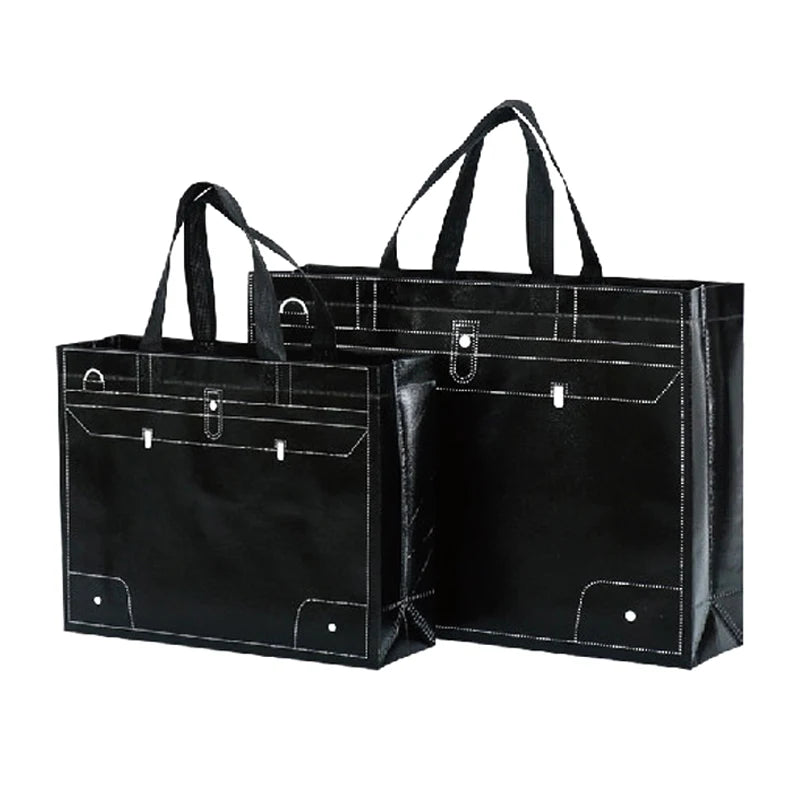 Bulk Reusable Colorful Non-Woven Fabric Eco-friendly Shopping Bag Waterproof Recyclable Folding Storage Custom Logo for