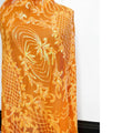 Wholesale Luxury Drees Bright Orange 3mm Sequin Pattern 4-way Stretch Tricot Woven Mesh Tulle Gradient Glitter Wedding Girls