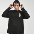 Imperio 100% Cotton Woven Men's Oversized Stay Vacation Long Sleeve Printed T-Shirt