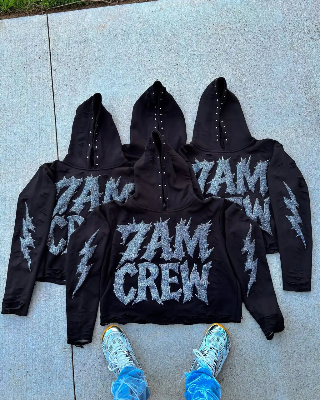 US Free Tax Custom Rhinestone Logo French Terry Oversized Heavy Cotton Screen Print Acid Wash Sun Faded Men Distressed Hoodies