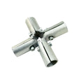 3/4" Steel 5 Way Structural Pipe Connector Zinc Plated EMT Connector for DIY Building Pipe Shelves Desks Cube Structure