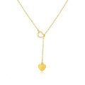 Simple Gold Heart Chain Link Exquisite Necklace for Women