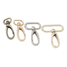 Nolvo World 6 Colors 12mm 16mm 25mm 37mm Multi-Purpose Durable Shoulder Strap Swivel Snap Hooks for Handbag with Metal Hook Claw