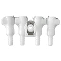 ZDVseal 1/4 Inch OD Plastic Quick Connect Fittings Inline Shut Ball Valve for Tubing Pipe Use Smooth Water Purifier Ink System