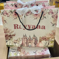 Paper Bag Custom Printed logo Luxury Clothing Shopping Paper Bags Boutique Recyclable Gift Bag With Cotton Rope