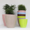 Econo China New Color Artificial Rose Potato Wicker Flower Table PP Plastic Planters