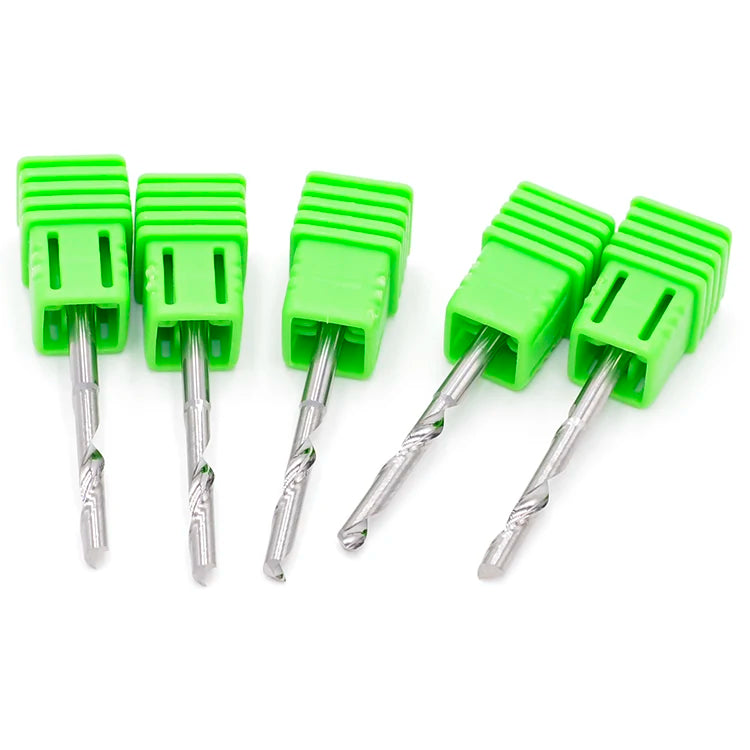 Single Flute Pure Aluminum CNC Router Bits Metal Cutting Tool 8x6x12 a Series