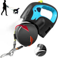 2025 New High Quality Double Head Pet Outdoor Leash Automatic Retractable Rechargeable Dog Leash with Light