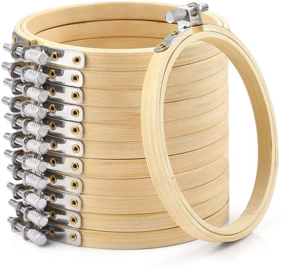 Whole Sale 3 Inch -14inch Bamboo Hoop Magic Embroidery Hoop Mini