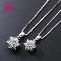 Snow Moissanite  Necklaces 0.5ct/1 Carat 2ct  D Color  925 Sterling Moissanite Silver Necklace