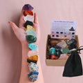 Crystal Raw Stone Set Unpolished Chips Seven Color Gemstone Gift Natural Crystal Decorative Stone
